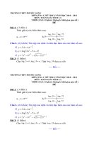 Đề đáp án KT 1 tiết GT_12 bù lần 3