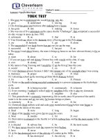 Đề thi TOEIC-Gramar