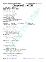 Tài liệu dạy thêm  Oxit hóa học lớp 9