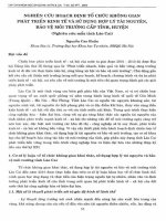 Nghiên cứu hoạch định tổ chức không gian phát triển kinh tế và sử dụng hợp lý tài nguyên, bảo vệ môi trường cấp tỉnh, (Nghiên cứu mẫu tỉnh Lào Cai)