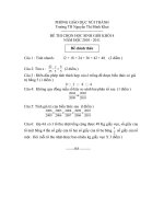 Đề thi HSG lớp 4 năm  2010 - 2011