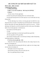 tài liệu ôn thi tốt nghiệp và đại học 2015 môn ngữ văn