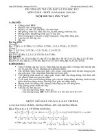 Đề cương ôn thi HK2 môn Toán - Lớp 10 năm 2010-2011