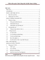 Phần mềm quản lí bán hàng siêu thị điện thoại di động
