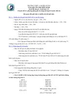 phương pháp giải các dạng bài tập di truyền, biến dịliên quan đến giới tính và nhiễm sắc thể giới tính