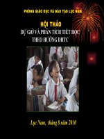 Phương pháp phân tích tiết học theo hướng dạy học tích cực- Lê Hùng