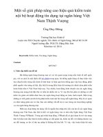 Một số giải pháp nâng cao hiệu quả kiểm toán nội bộ hoạt động tín dụng tại ngân hàng Việt Nam Thịnh Vượng