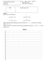 Kiem tra 45 phut chuong 3 nang cao 12