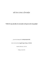 Thiết kế cung cấp điện cho một phân xưởng sản xuất công nghiệpNguyễn Ngọc CHung