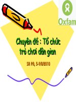 Tập huấn chuyên đề Trò chơi dân gian