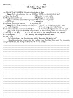 Đề kiểm tra văn 6 (Tiết 97)