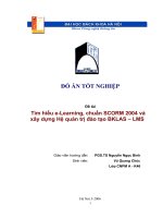 đồ án công nghệ thông tin Tìm hiểu về e-Learning (đào tạo qua mạng), chuẩn SCORM 2004 và xây dựng hệ quản trị đào tạo BKLAS LMS 2