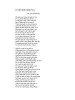 Co mot buoi chieu nao