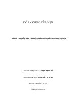 Thiết kế cung cấp điện cho một phân xưởng sản xuất công nghiệpTạ văn Bắc