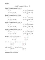 Trac nghiem toan 11  - P1