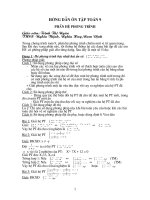 Hướng dẫn HS lớp 9 ôn tập phần : Giải hệ phương trình