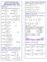 Hướng dẫn ôn tập toán 11cb hk2 hay