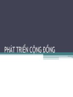 Gioi thiệu chương 1môn phát triển cộng đồng