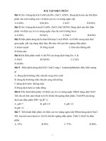 bai tap điện phân