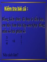 Tiet 75 quy dong mau nhieu phan so