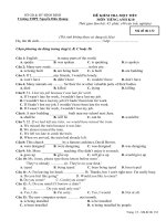 ĐỀ KT 1 TIẾT 03 HKII K10 (2011) - HOT