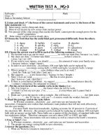 TEST ENGLISH 9 No- 3 ( De A + B )