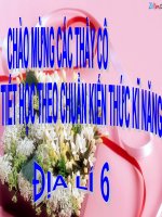 Bài 10: Địa lý 6: Chuẩn kiến thức kỹ năng