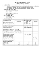 ĐỀ KIỂM TRA ĐỊNH KỲ 7 LẦN II