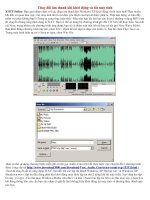 Thay đổi âm thanh khi khởi động và tắt máy tính