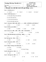 đề thi GHK2 LỚP 3