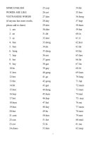 English words like VNM