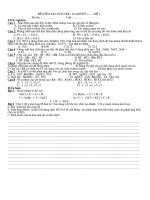 kiểm tra 1 tiết  Halogen  hay