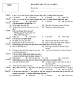 Bài kiểm tra văn 8- 15'' lần 2