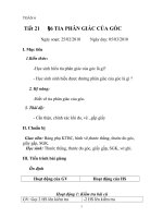 tia phân giác của 1 góc