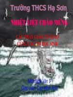 Tiết 123. Tuần 27 Văn bản: Mây và Sóng