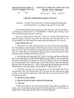 CHƯƠNG TRÌNH HOẠT ĐỘNG NĂM 2011