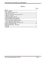 Chuyên đề bài tập về dòng điện trong chất điện phân