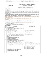 GIÁO ÁN  - KNS TỔNG HỢP LỚP 3