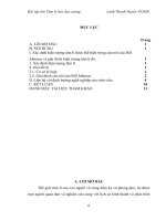 bài tập lớn môn tâm lý học đại cương