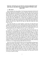 Tiểu luân ảnh hưởng của quá trình sản xuất công nghiệp đến vấn đề đình công của công nhân trong các doanh nghiệp có vốn đầu tư nước ngoài (FDI)