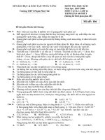 ÔN TẬP TNPT HKII (có đáp án )