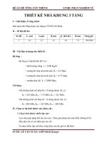 đồ án bê tông cốt thép THIẾT KẾ NHÀ KHUNG 3 TẦNG