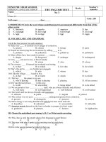 WRITTEN TEST number 3