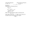 de kiem tra dai so 10 chuong IV codap an