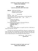 Hồ sơ chuyển ngạch