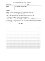 Kiểm tra 1tiết  Vật lý