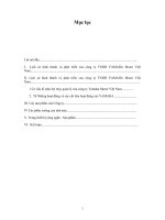 báo cáo thực tập xí nghiệp tại công ty TNHH YAMAHA motor việt nam