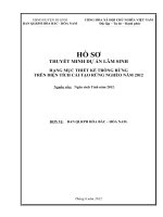 HỒ sơ THUYẾT MINH dự án lâm SINH HẠNG mục THIẾT kế TRỒNG RỪNG TRÊN DIỆN TÍCH cải tạo RỪNG NGHÈO năm 2012