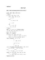 bai tap da thuc