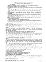 De cuong on tap vat ly 11  hoc ky 2 nan 2011